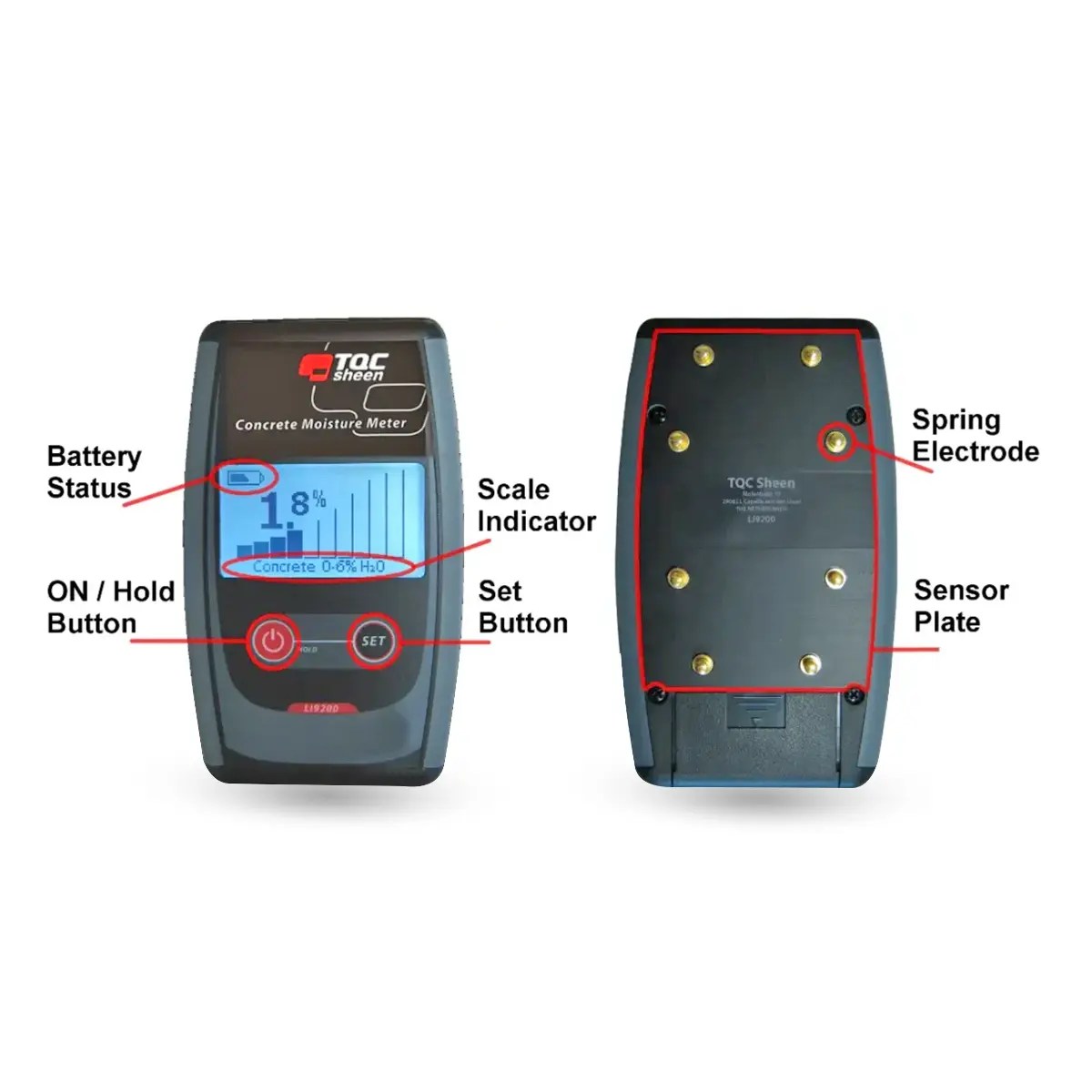 TQC 비파괴 콘크리트 수분계